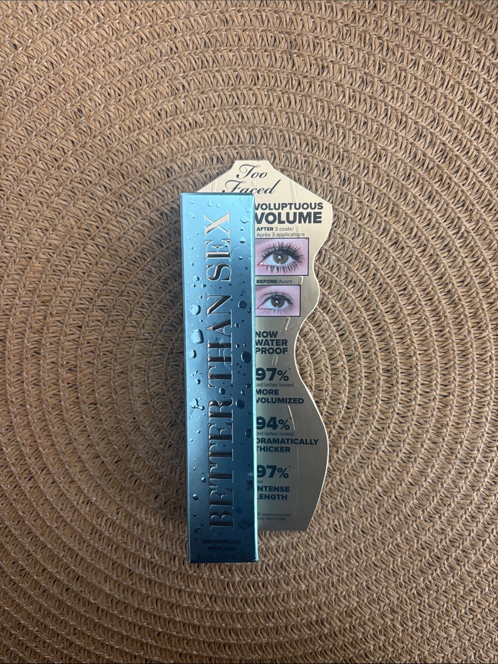 Too Faced Better Than Sex Waterproof Mascara - NEVER USED